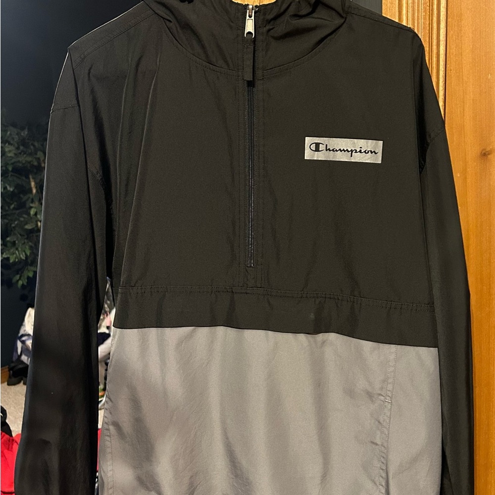Champion Black and Gray Windbreaker